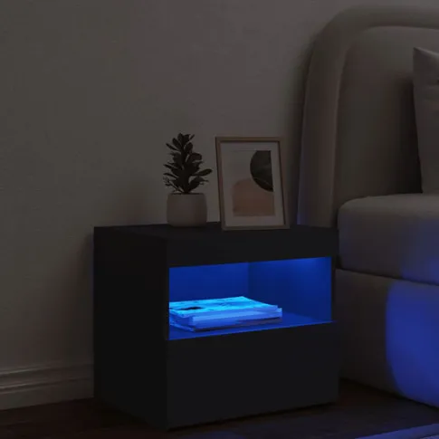 Prezentacja czarnej szafki nocnej Lefrok