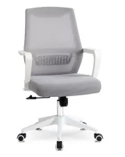 Szary nowoczesny fotel obrotowy do komputera - Egno