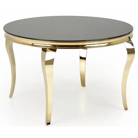 stół okrągły złoto-czarny Fedora