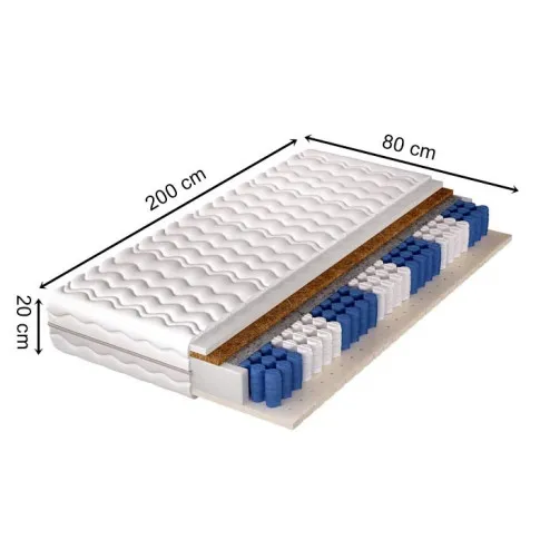 wymiary materaca 80x200 Glover