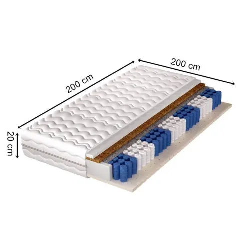 wymiary materaca 200x200 Glover