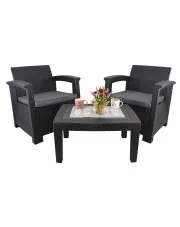 Zestaw mebli ogrodowych stolik i dwa fotele - Epikol w sklepie Edinos.pl