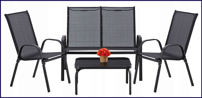 4-częściowy komplet mebli do ogrodu Ferris
