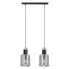 Lampa wisząca z 2 szklanymi kloszami - A469-Solla