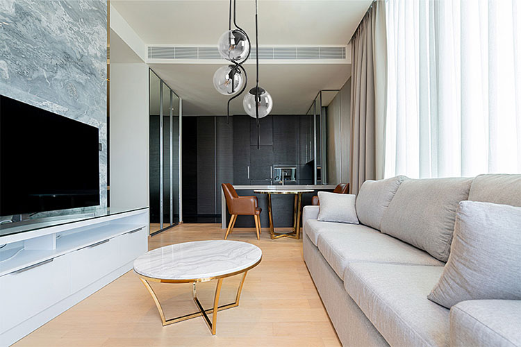 Grafitowa potrójna lampa wisząca szklana A474-Eruv