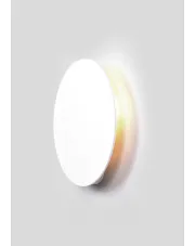 Biały okrągły metalowy kinkiet 20 cm - A476-Izor