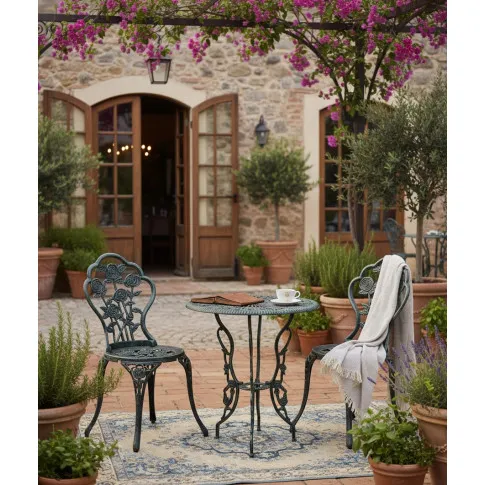 Fotografia Zielony komplet mebli bistro na balkon - Safari z kategorii Meble ogrodowe