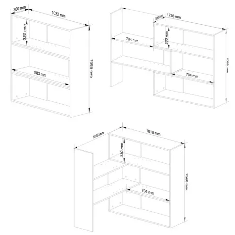 Wymiary regału Bofez 4X