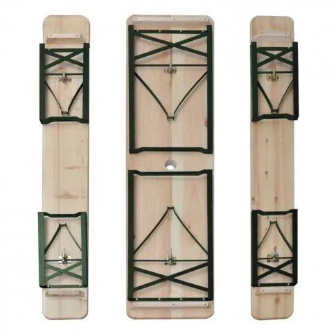 Szczegółowe zdjęcie nr 5 produktu Biesiadny zestaw mebli ogrodowych Vesa - ciemnozielony