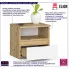  Szafka nocna 40 cm Soberi dąb artisan biały