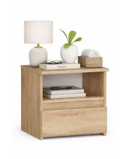 Skandynawska szafka nocna dąb sonoma - Morivo w sklepie Edinos.pl