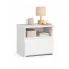 biala szafka nocna z szuflada i polka morivo