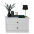 biala komoda z 2 szufladami jayden 5x