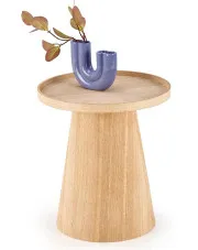 Okrągły stolik kawowy w naturalnym kolorze - Tindra