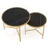 zestaw stolików kawowych czarny Iman