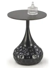 Nowoczesny stolik kawowy czarny marmur - Clovis