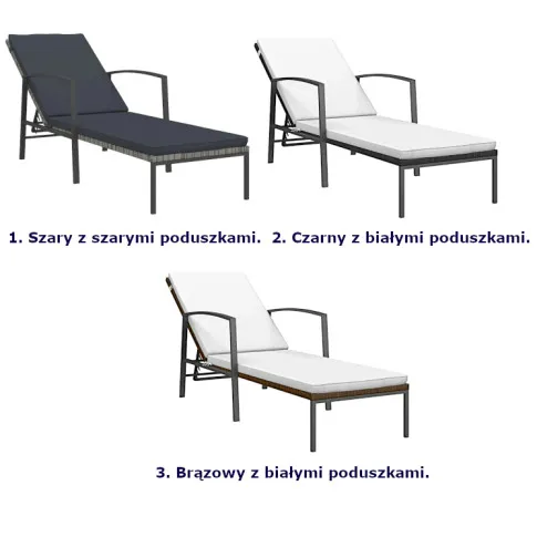 Kolory leżaka ogrodowego Relavio
