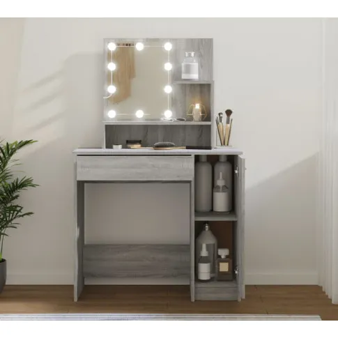 Toaletka podświetlana szary dąb sonoma Razia 4X