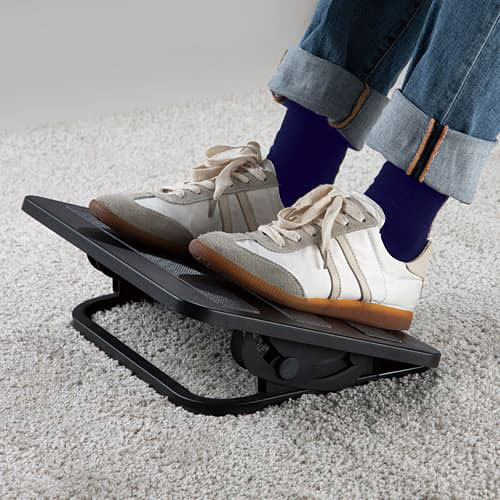 Wizualizacja czarnego podnóżka pod biurko Agri