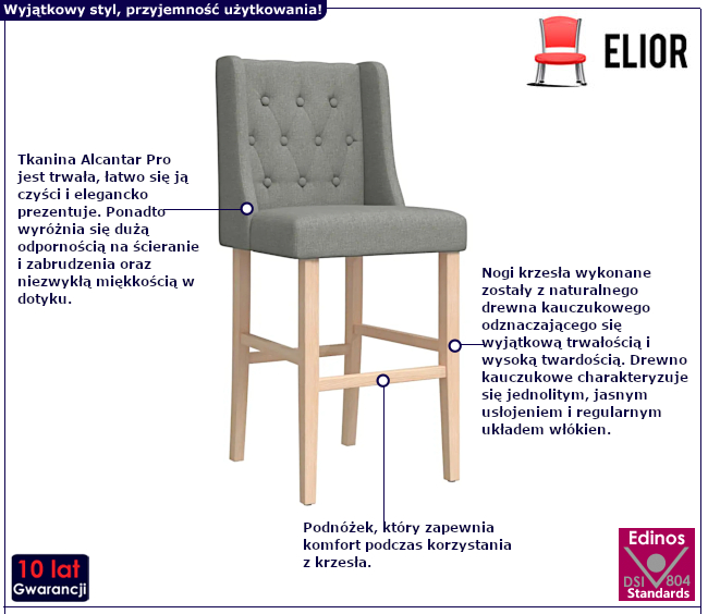 Krzesło barowe Aida 9X