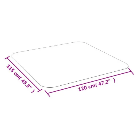 Wymiary maty ochronnej Fodero 120x115 cm