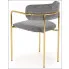 krzesło Julien popiel + złoty