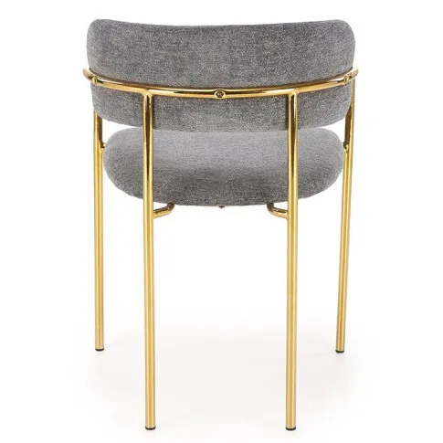 krzesło popielate tapicerowane Julien