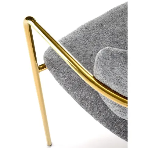 tapicerka popielata krzesłą Julien