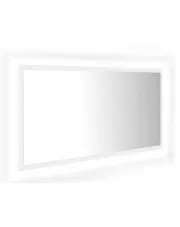Białe wiszące lustro z podświetleniem LED - Marajo 4X