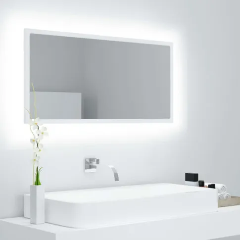 wizualizacja lustra białego led Marajo 4X