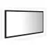 czarne lustro led wiszace Marajo 4X