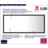 Czarne nowoczesne lustro led Marajo 4X