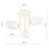 Wymiary lampy sufitowej D120 Umox