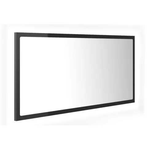 prostokatne szare lustro led w polysku Marajo 4X