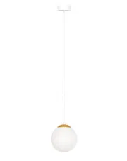 Lampa wisząca z okrągłym szklanym kloszem - A491-Ixela