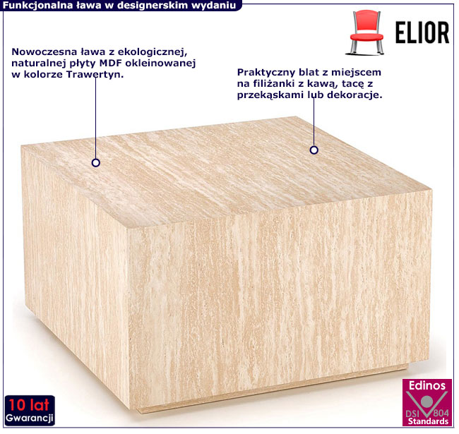 ława kawowa trawertyn Daxos 3X