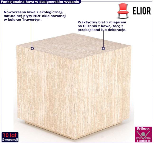 ława kawowa trawertyn Daxos 4X