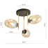 Wymiary lampy sufitowej D119-Umox