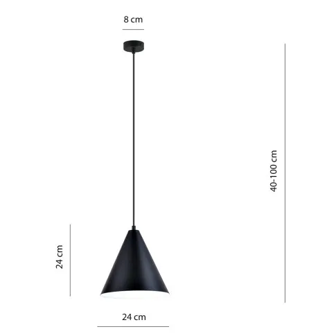 wymiary lampy wiszacej D121 Orla