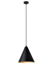 Nowoczesna lampa wisząca czarno-złota - D121-Orla