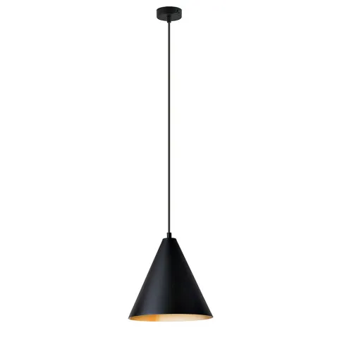 Loftowa czarna lampa D121 Orla