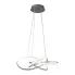 Srebrna lampa nad stół styl glamour A4495-Wema