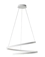 Biała lampa wisząca LED w kształcie spirali - A496-Oxeo w sklepie Edinos.pl