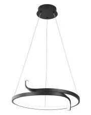 Czarna nowoczesna lampa wisząca ledowa nad stół - A499-Vrosta