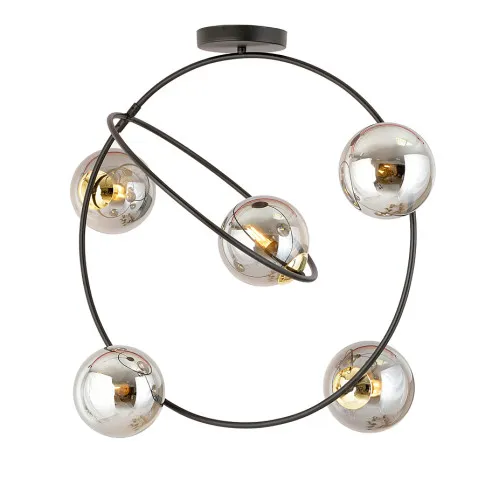 Nowoczesna lampa z grafitowymi kloszami D124 Merable