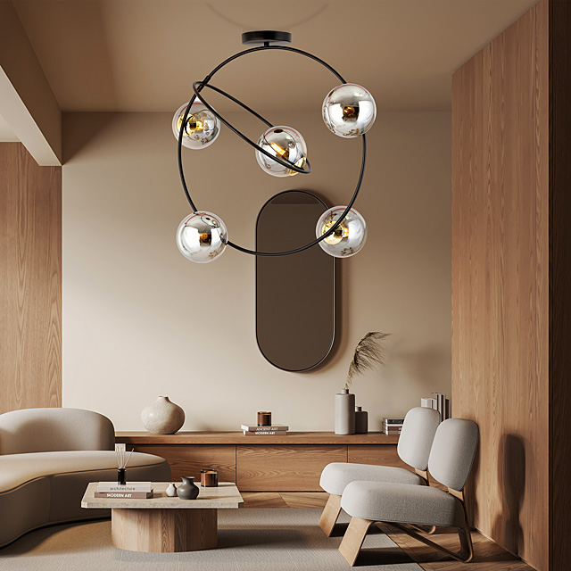 Nowoczesna loftowa lampa D124-Merable