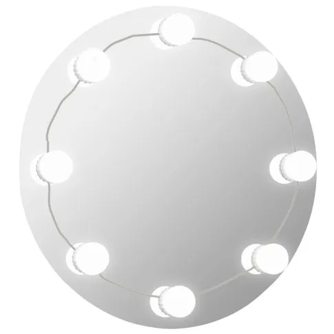 Okragłe lustro z lampkami LED Lolita 4X