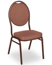 Brązowe krzesło do sali bankietowej - Pogos 4X w sklepie Edinos.pl