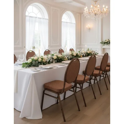 Brązowe krzesło do sali bankietowej   Guan 4X