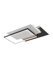 Czarno-biały plafon sufitowy LED - A505-Odel w sklepie Edinos.pl
